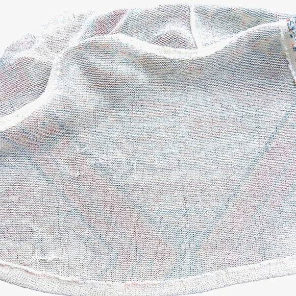 Gaze Multicolor Paisley Crop Top Sleeveless Handkerchief Hem Size M Boho Chic - Picture 8 of 9